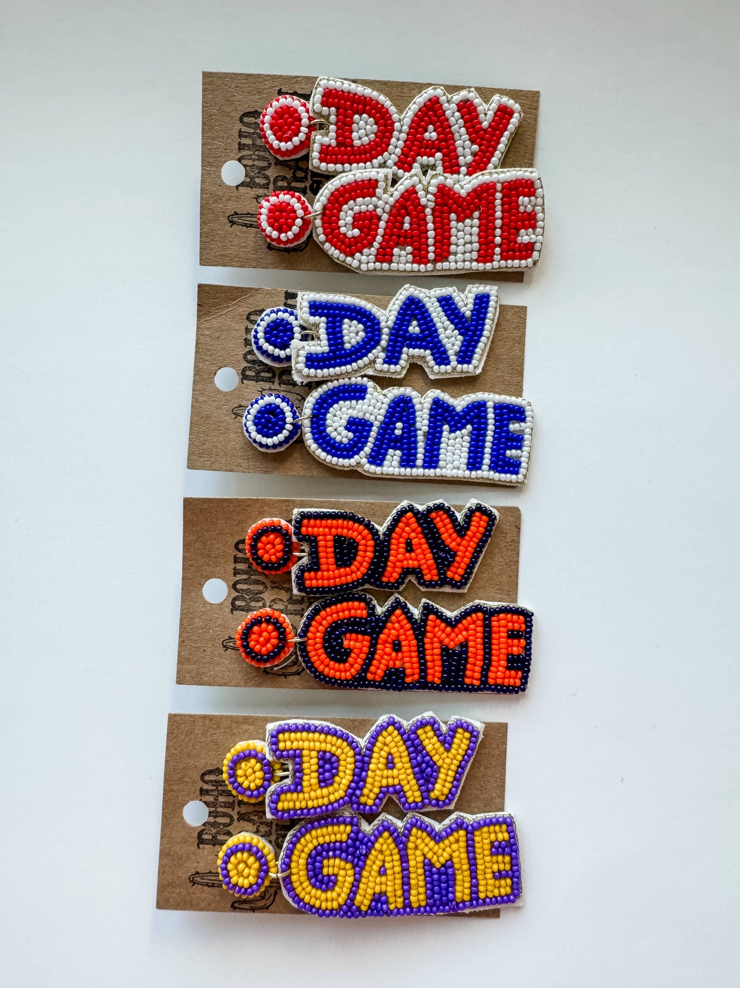 Game Day Beaded Earrings