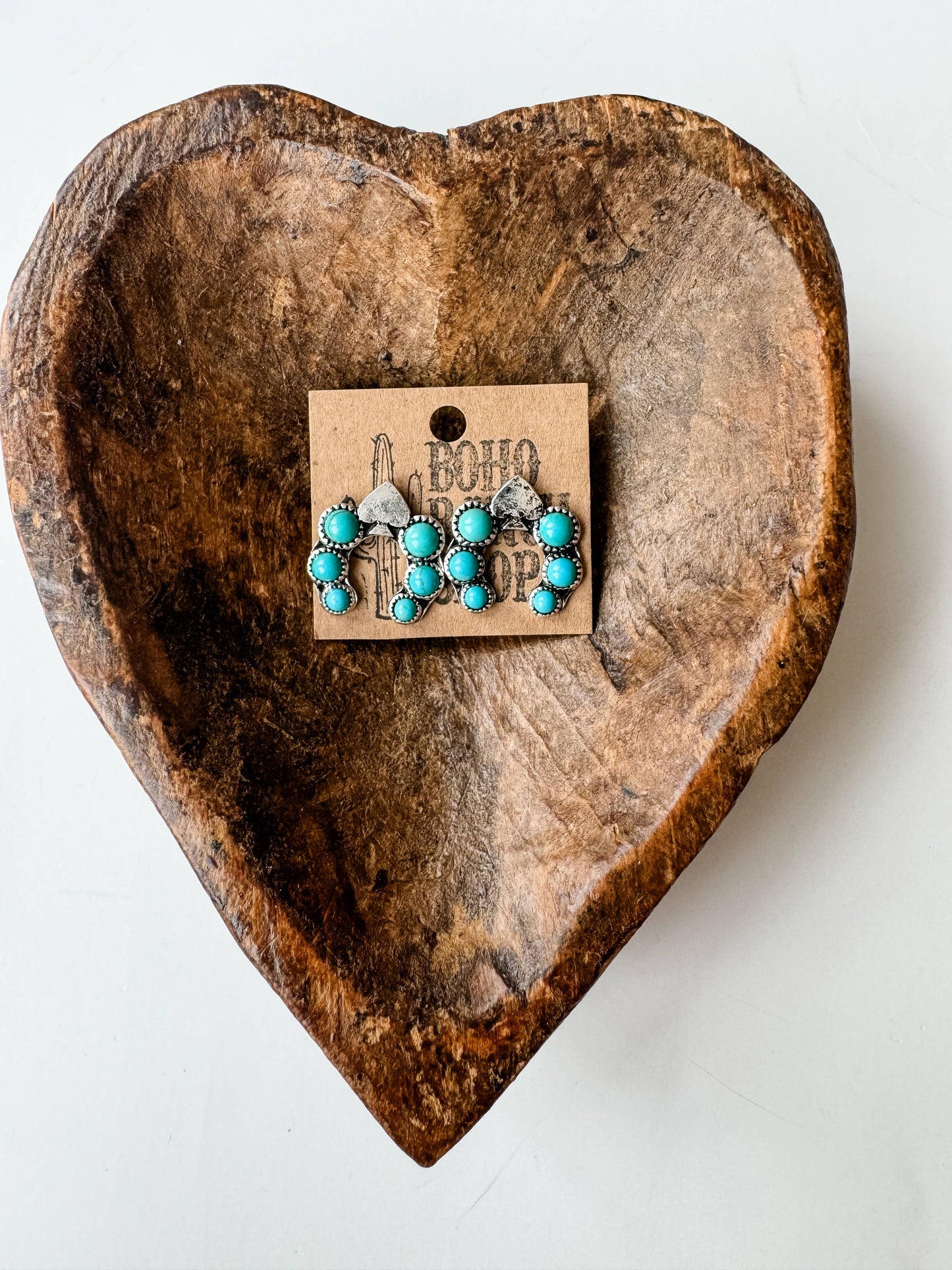 Western - Spade Clover - Squash Blossom Earrings