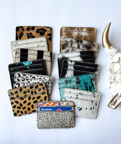 Western Cowhide Credit Card Holder