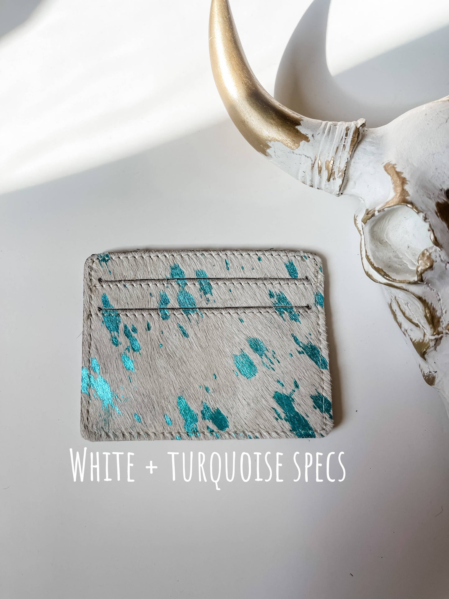 Western Cowhide Credit Card Holder