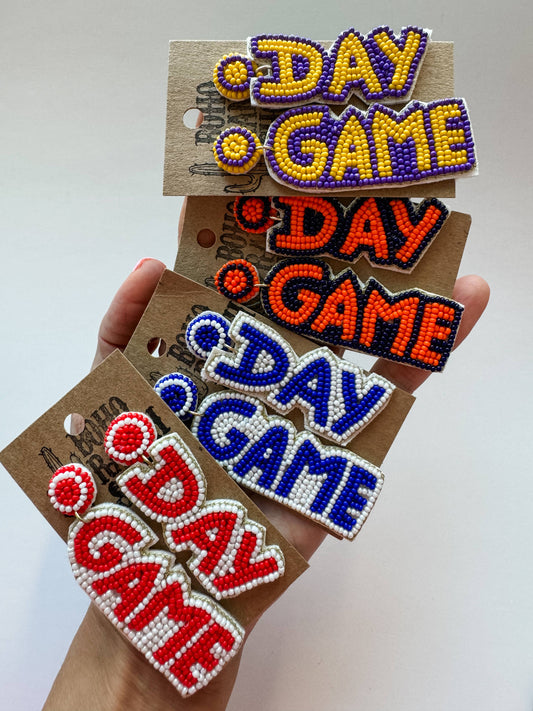 Game Day Beaded Earrings