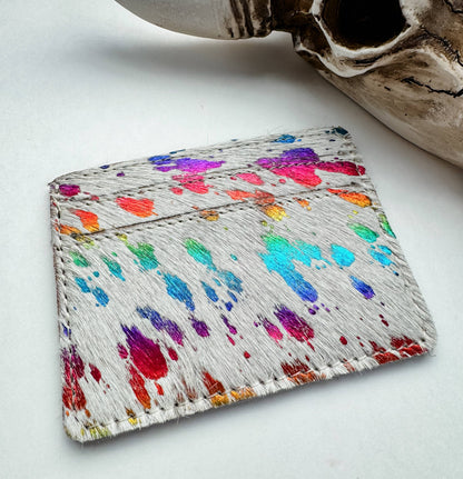 Western Cowhide Credit Card Holder