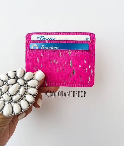 Western Cowhide Credit Card Holder